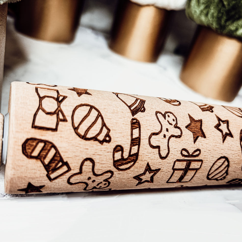 Christmas Rolling Pin Set | 10 Styles
