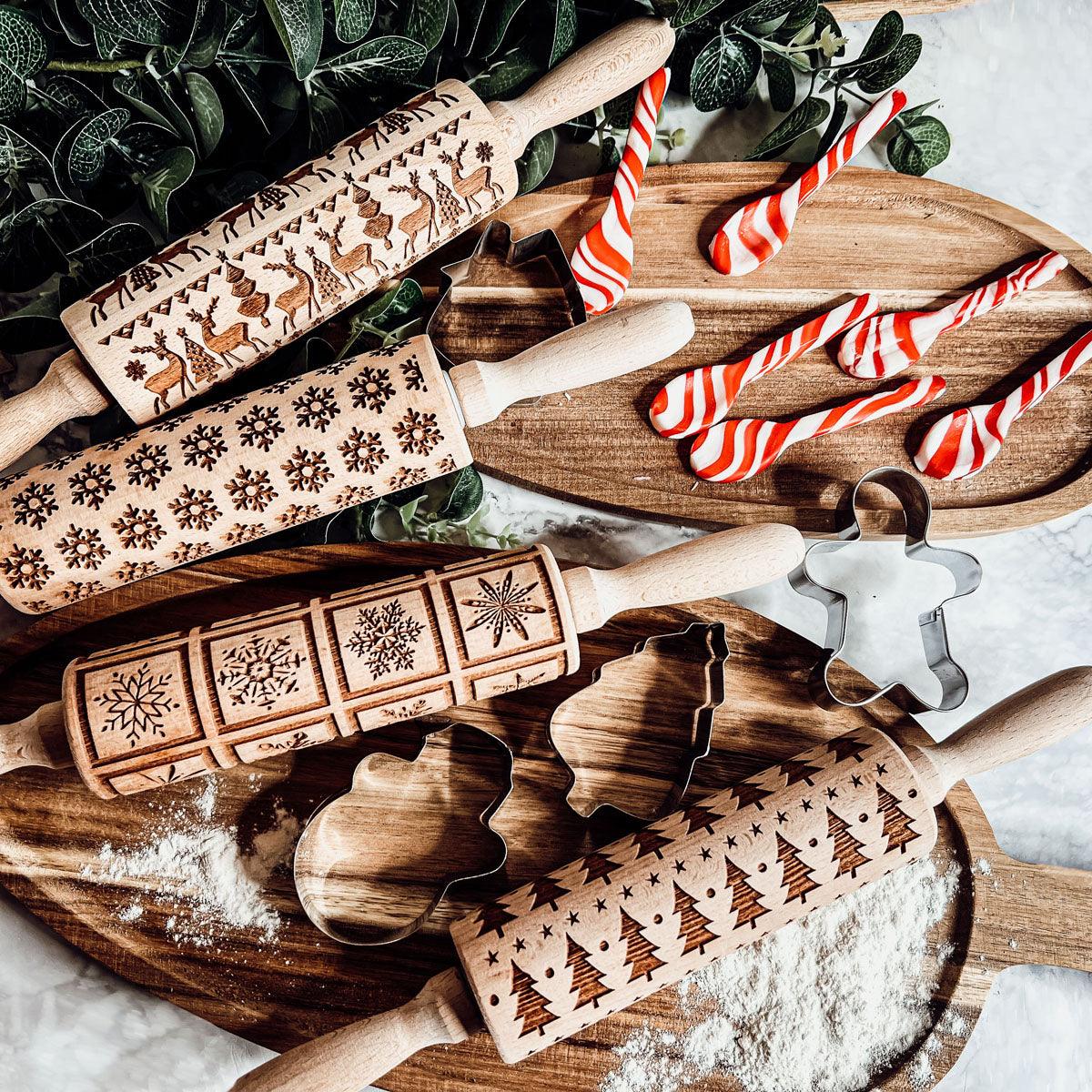 Christmas Rolling Pin Set | 10 Styles