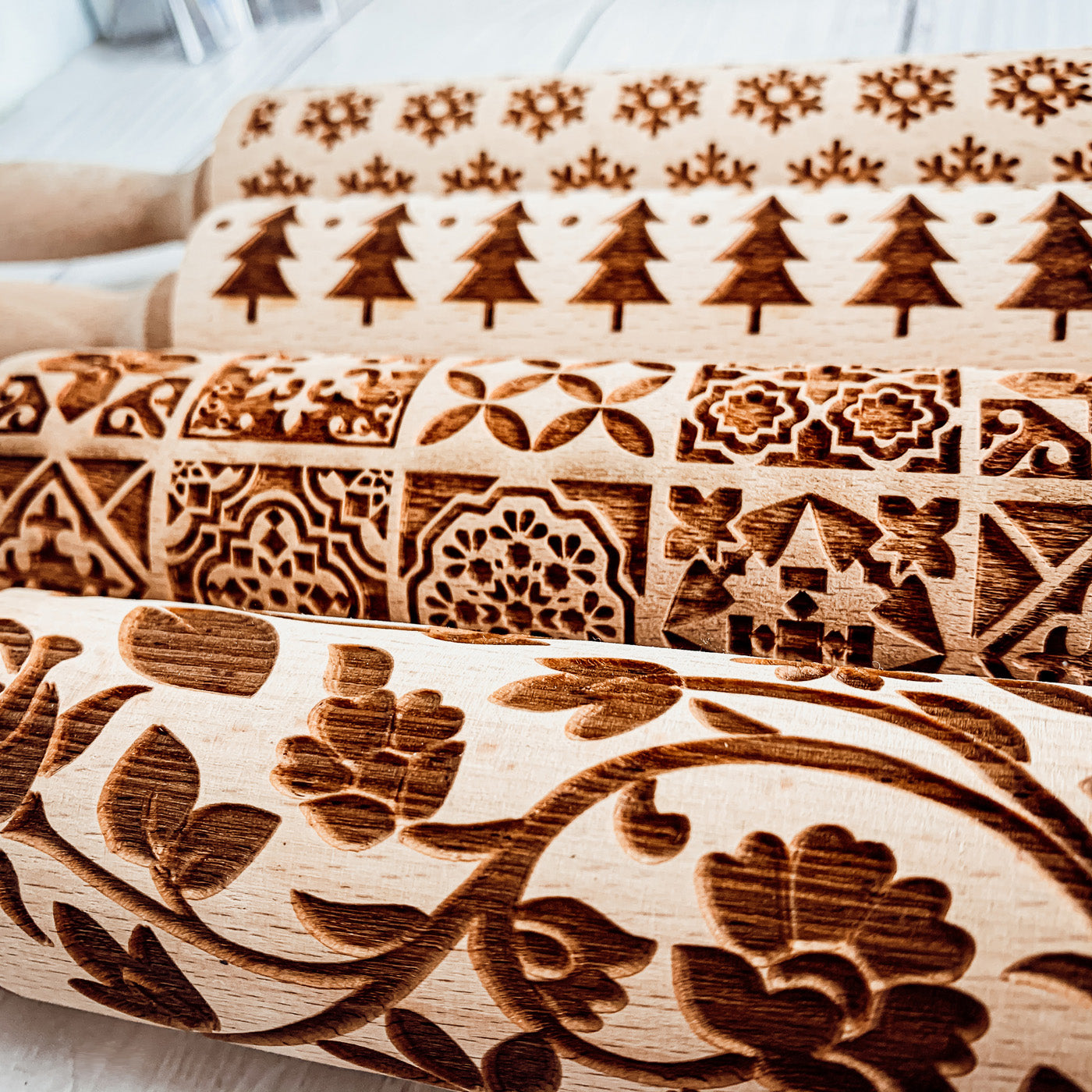 Christmas Rolling Pin Set | 10 Styles