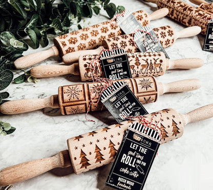 Christmas Rolling Pin Set | 10 Styles