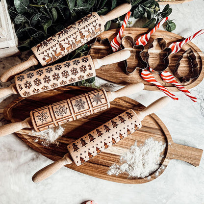 Christmas Rolling Pin Set | 10 Styles