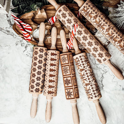 Christmas Rolling Pin Set | 10 Styles