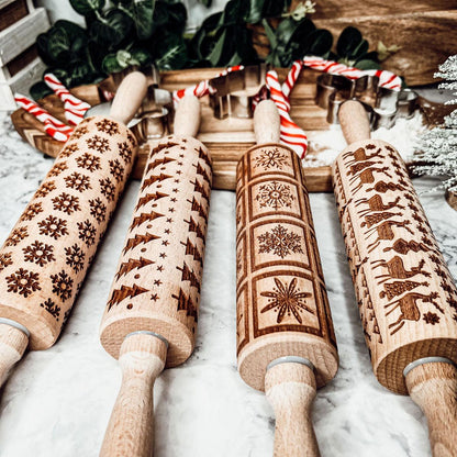 Christmas Rolling Pin Set | 10 Styles